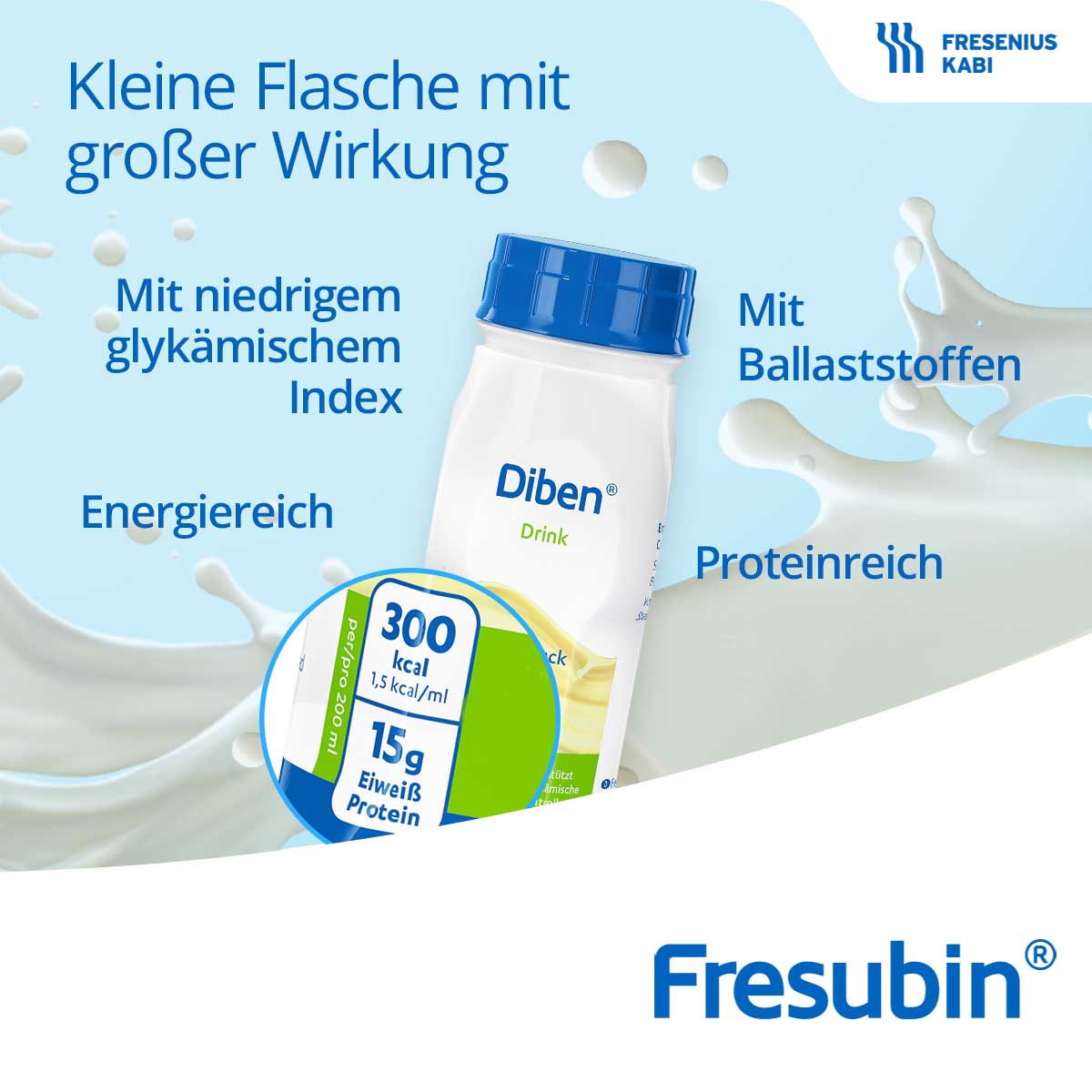 DIBEN DRINK Cappuccino 1.5 kcal/ml Trinkflasche