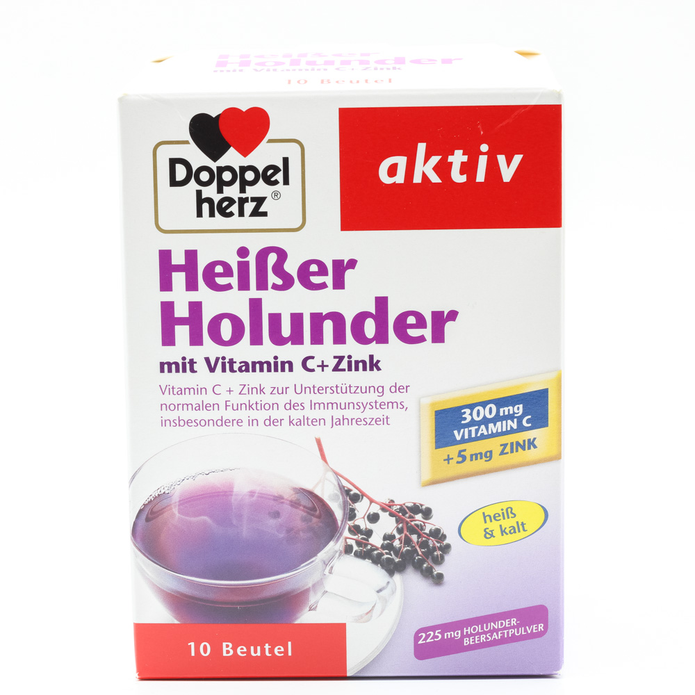 DOPPELHERZ heißer Holunder m.Vit.C+Zink Granulat