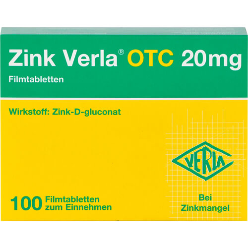 ZINK VERLA OTC 20 mg Filmtabletten