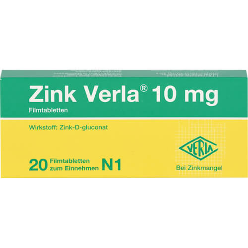 ZINK VERLA 10 mg Filmtabletten