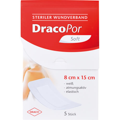 DRACOPOR Wundverband 8x15 cm steril