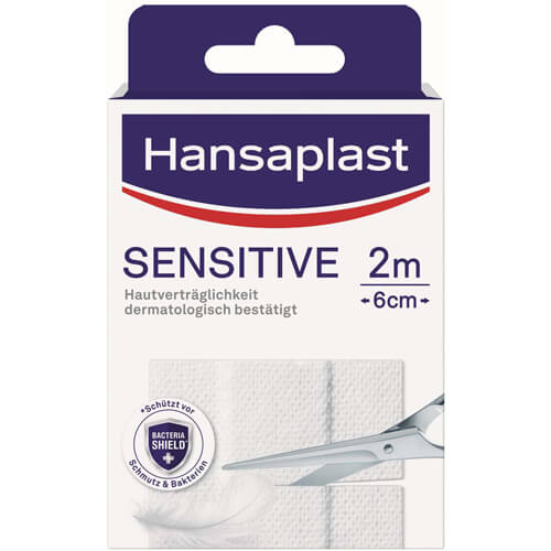 HANSAPLAST Sensitive Pflast.hypoallergen 6 cmx2 m