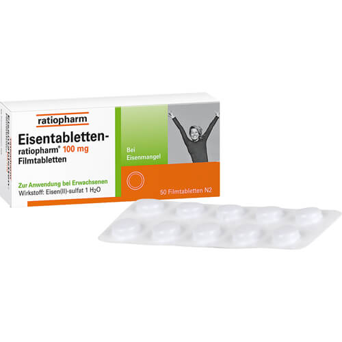 EISENTABLETTEN-ratiopharm 100 mg Filmtabletten