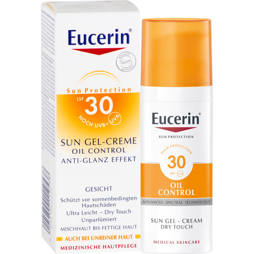 EUCERIN Sun Gel-Creme Oil Contr.Anti-Gl.Eff.LSF 30