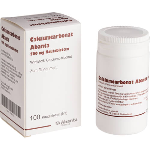 CALCIUMCARBONAT ABANTA 500 mg Kautabletten