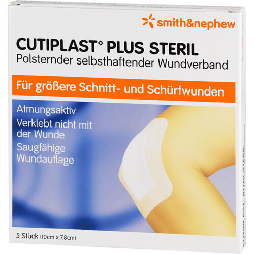 CUTIPLAST Plus steril 7,8x10 cm Verband