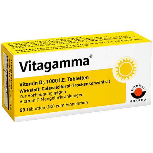 VITAGAMMA Vitamin D3 1.000 I.E. Tabletten