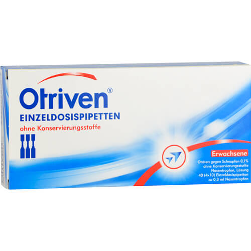 OTRIVEN 0,1% Nasentropfen Einzeldosispipetten