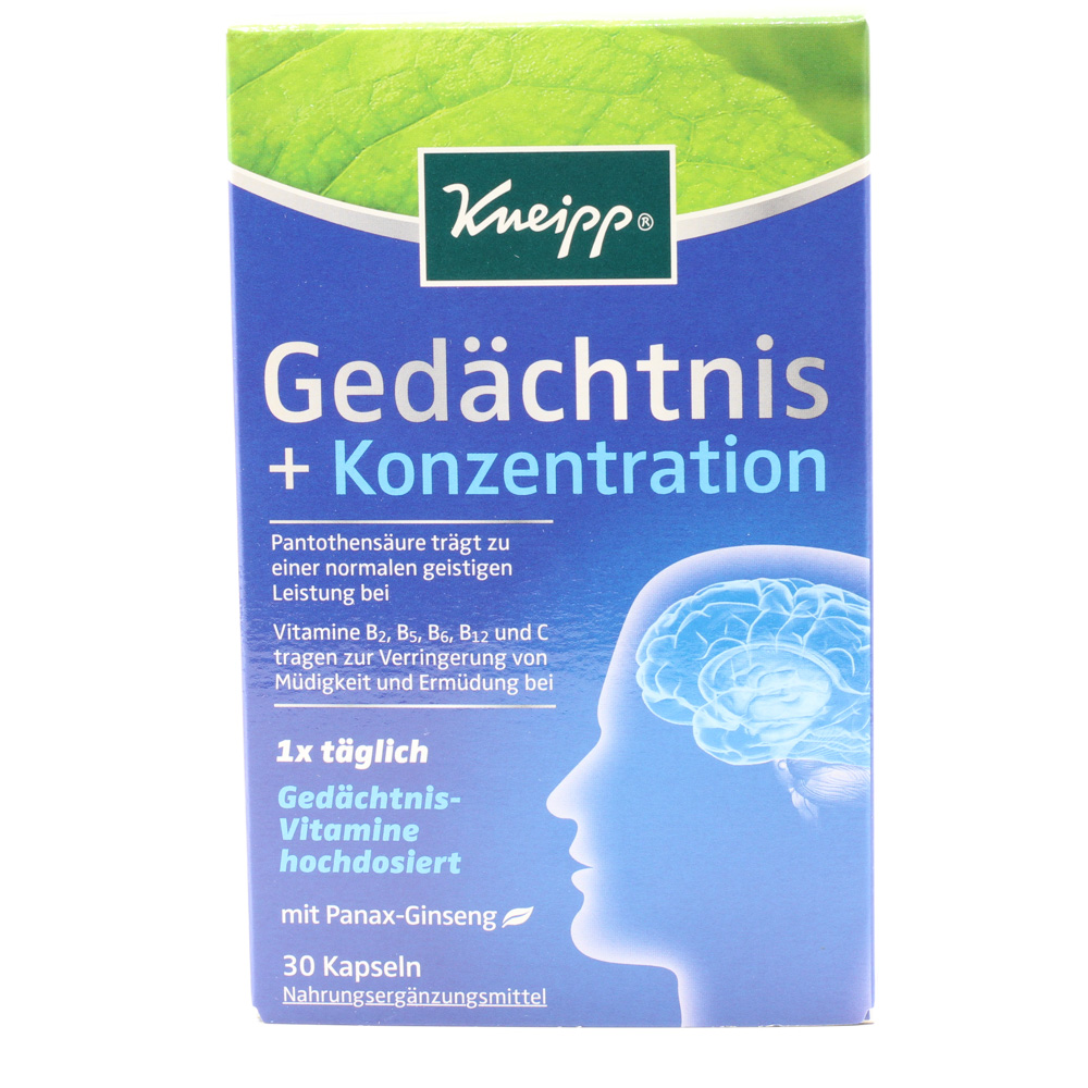KNEIPP Gedächtnis+Konzentration Kapseln