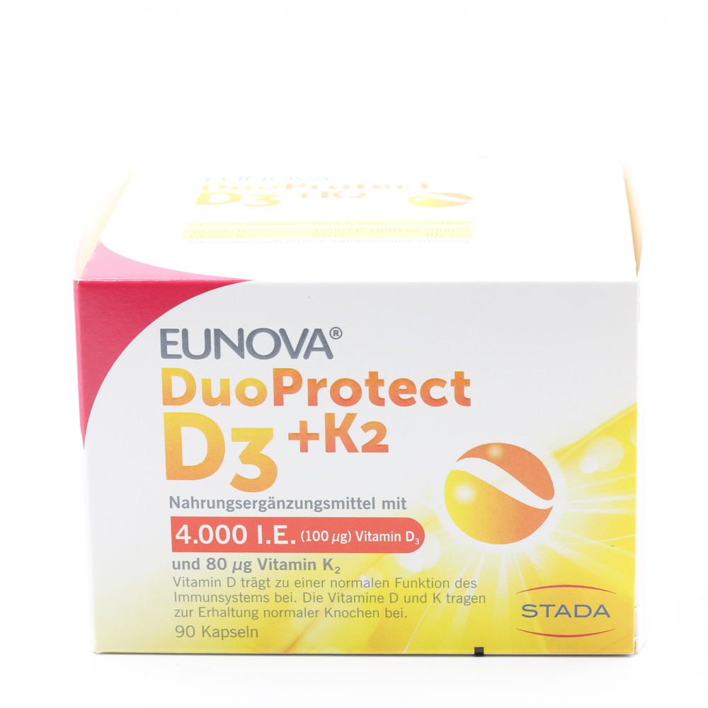 EUNOVA DuoProtect D3+K2 4000 I.E./80 μg Kapseln