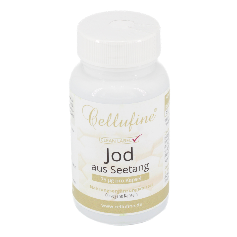 CELLUFINE Jod aus Seetang Kapseln