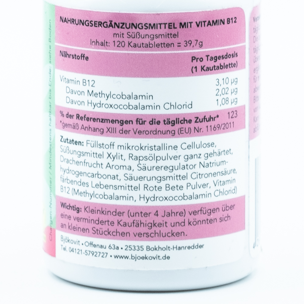 VITAMIN B12 KINDER Kautabletten vegan