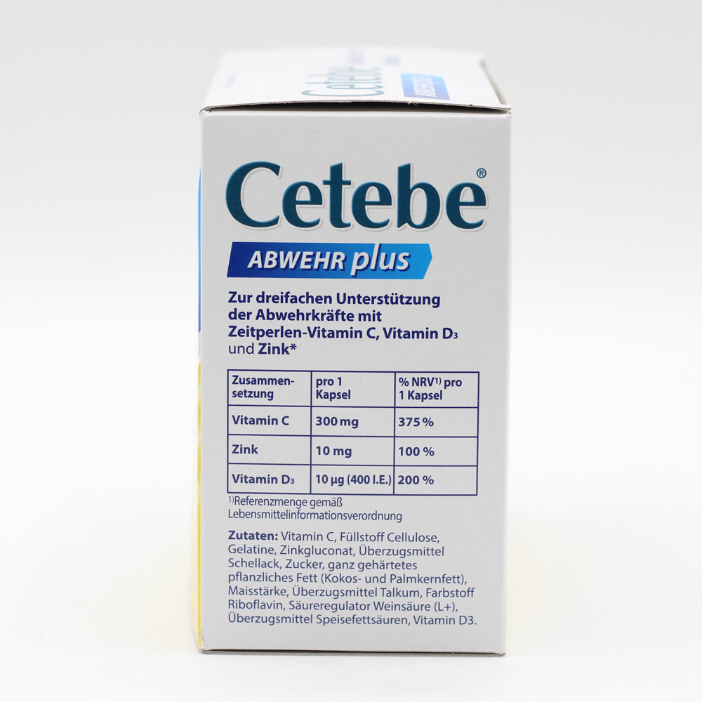 CETEBE ABWEHR plus Vitamin C+Vitamin D3+Zink Kaps.