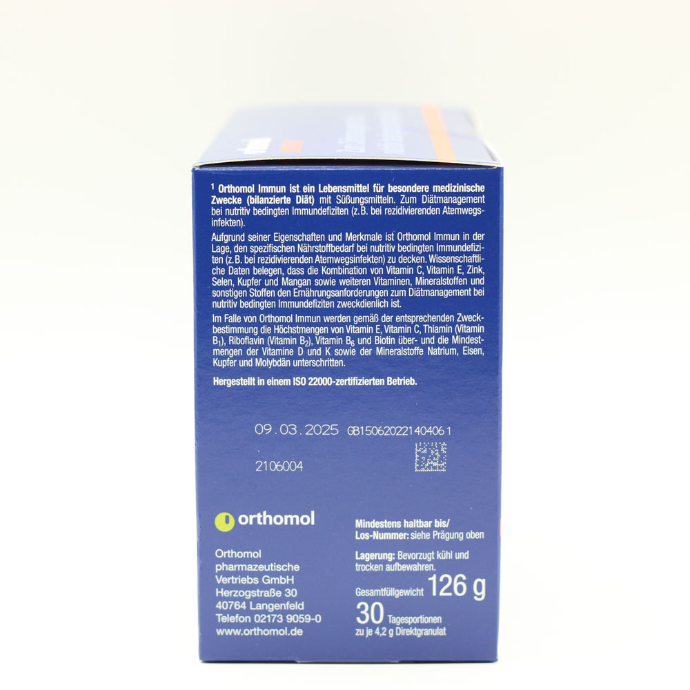 ORTHOMOL Immun Direktgranulat Orange