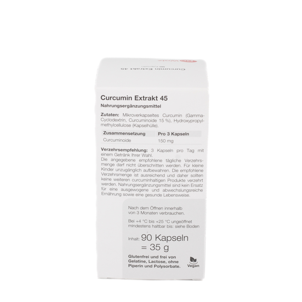 CURCUMIN EXTRAKT 45 Dr.Wolz Kapseln
