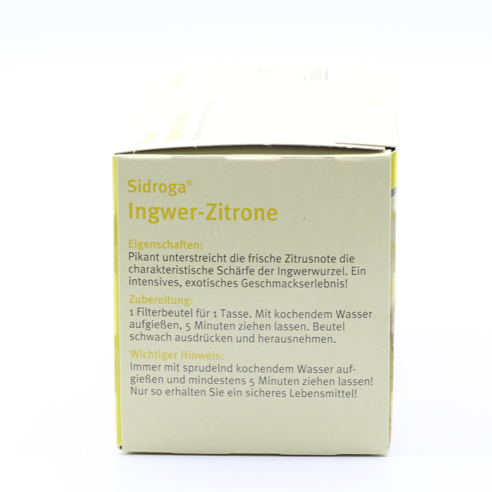 SIDROGA Wellness Ingwer-Zitrone Tee Filterbeutel