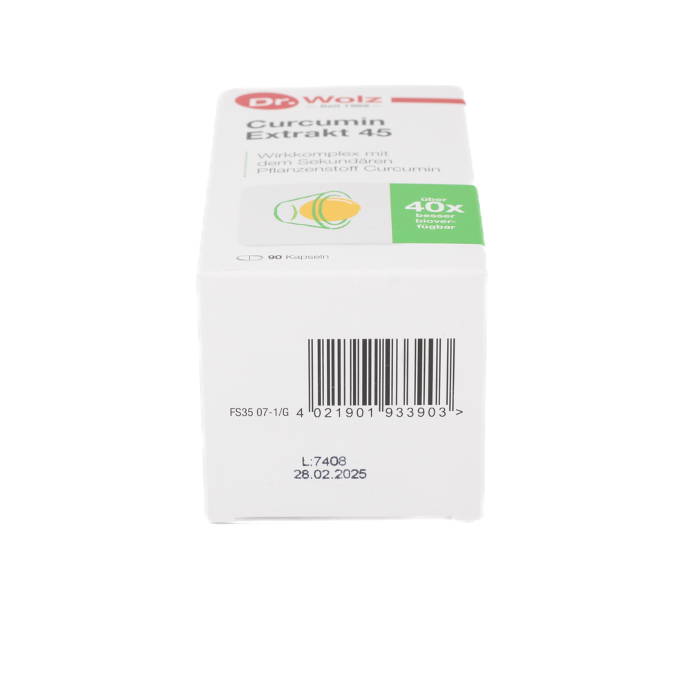 CURCUMIN EXTRAKT 45 Dr.Wolz Kapseln