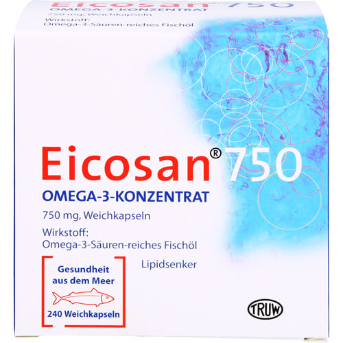 EICOSAN 750 Omega-3 Konzentrat Weichkapseln
