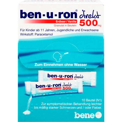 BEN-U-RON direkt 500 mg Granulat Erdbeer/Vanille