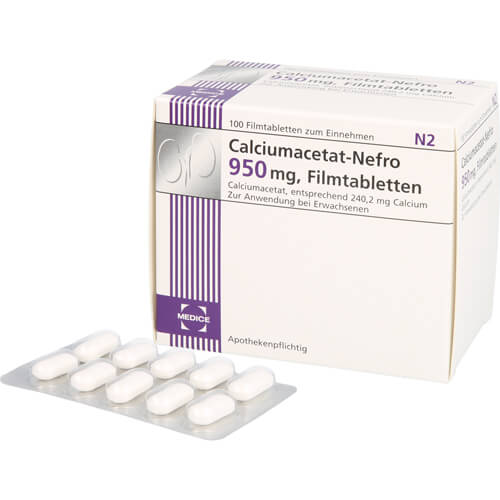 CALCIUMACETAT NEFRO 950 mg Filmtabletten