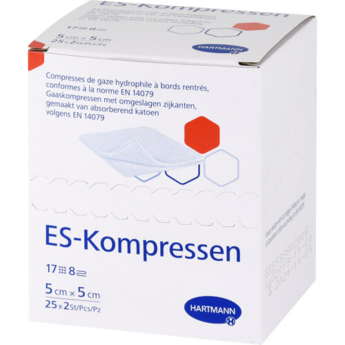 ES-KOMPRESSEN steril 5x5 cm 8fach