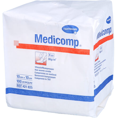 MEDICOMP Vlieskomp.unsteril 10x10 cm 4fach