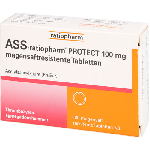 ASS-ratiopharm PROTECT 100 mg magensaftr.Tabletten