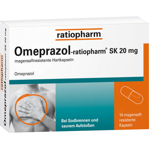 OMEPRAZOL-ratiopharm SK 20 mg magensaftr.Hartkaps.