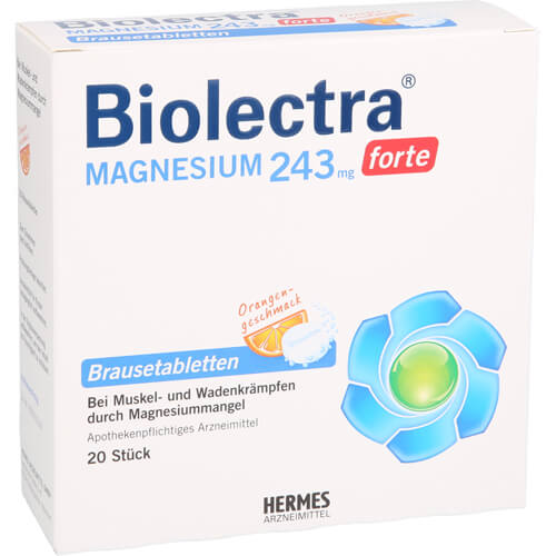 BIOLECTRA Magnesium 243 mg forte Orange Brausetab.
