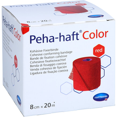 PEHA-HAFT Color Fixierb.latexfrei 8 cmx20 m rot