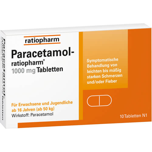 PARACETAMOL-ratiopharm 1.000 mg Tabletten