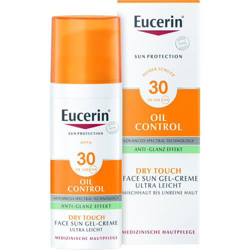 EUCERIN Sun Gel-Creme Oil Contr.Anti-Gl.Eff.LSF 30