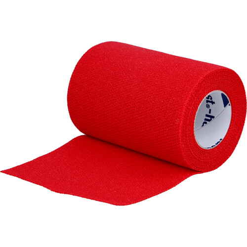 IDEALAST-haft color Binde 8 cmx4 m rot